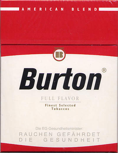 Burton cigarettes Full Flavor American Blend